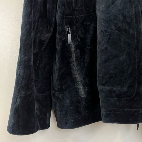 Polo Ralph Lauren Full Zip Sweater Women’s Size 2XL Black Velour L050622 Velvet - Picture 3 of 11